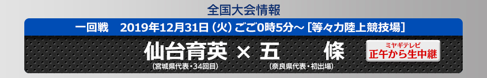 第98回全国高等学校サッカー選手権大会 ミヤギテレビ