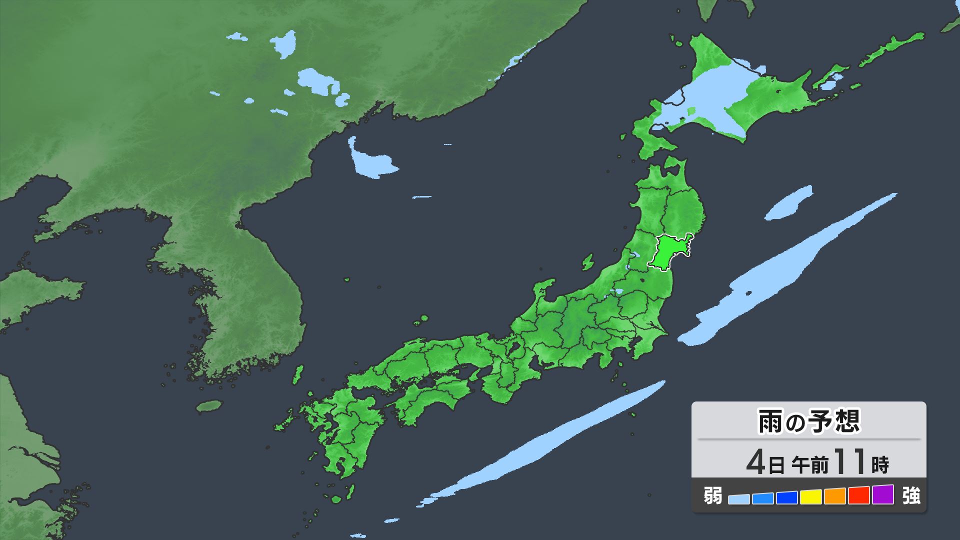 GPV雨の予想