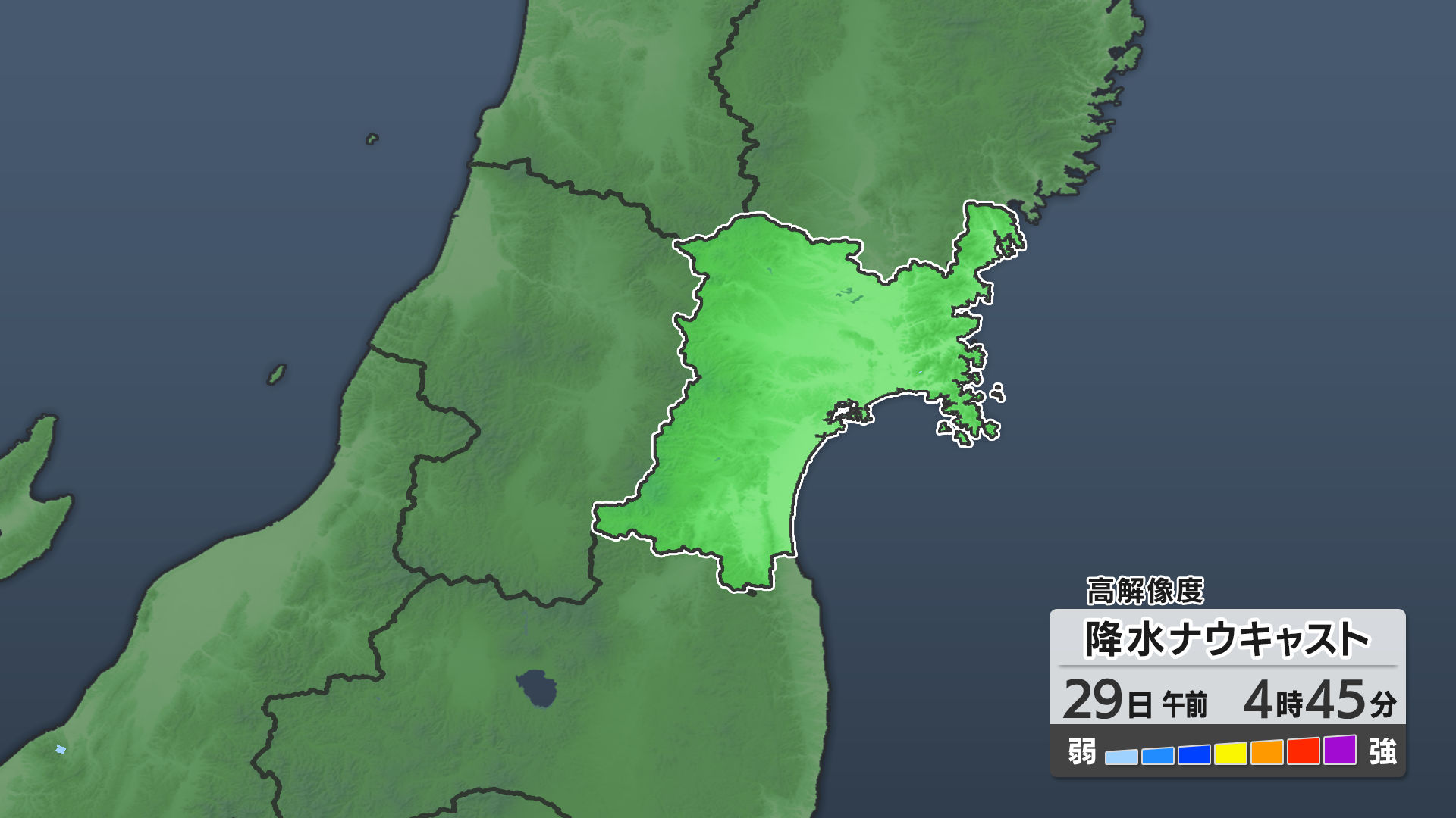 高解像度降水ナウキャスト画像