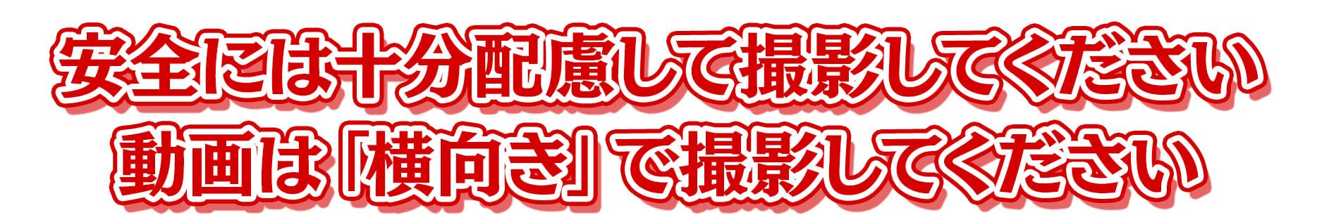 安全には十分配慮して…