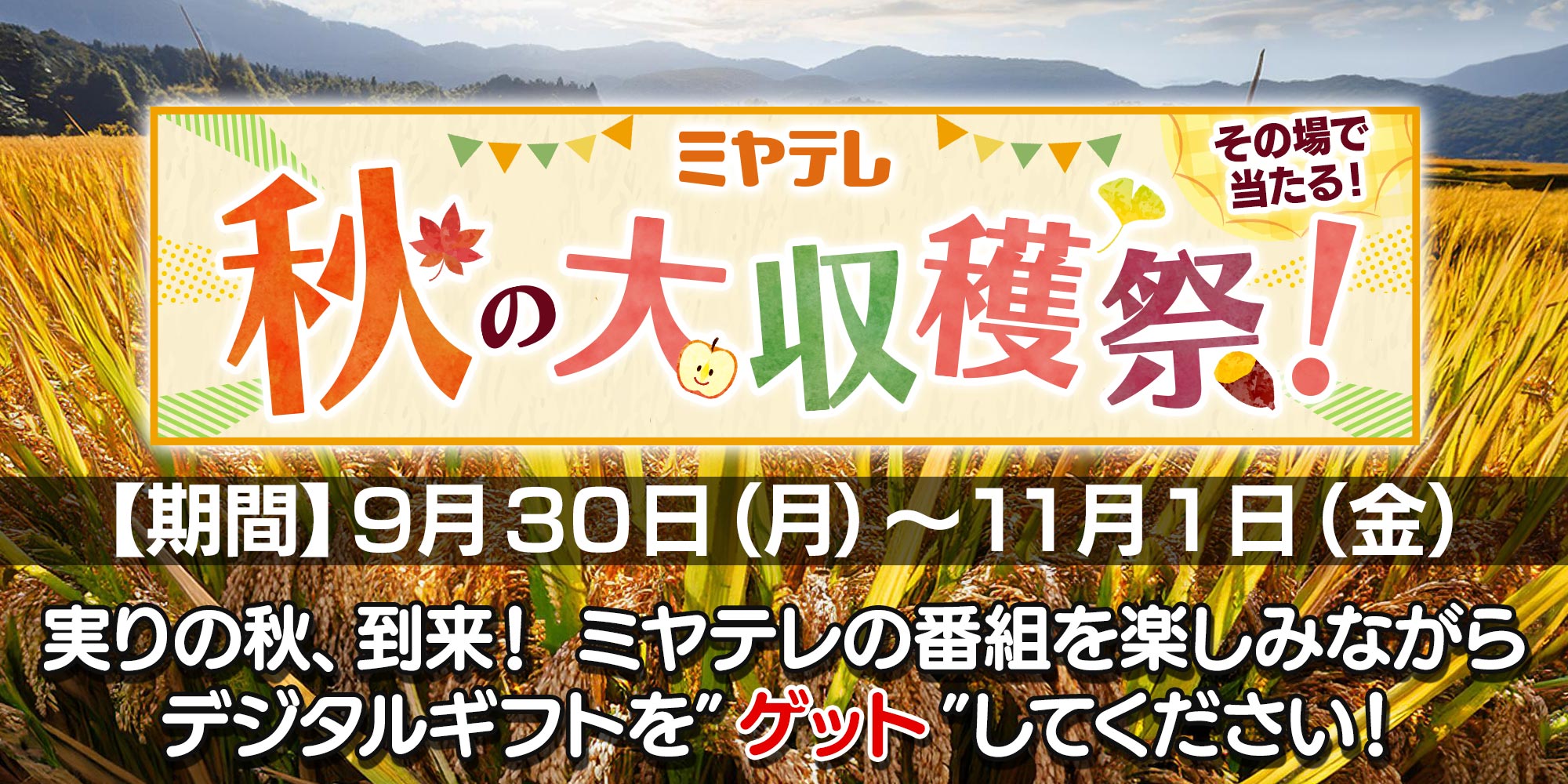 ミヤテレ秋の大収穫祭！